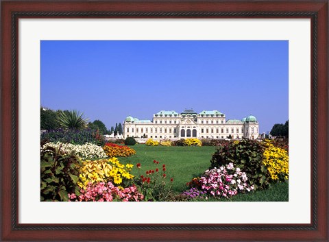 Framed Belvedere Palace, Vienna Print