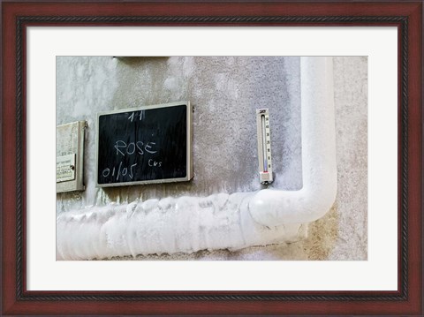 Framed Stainless Steel Fermentation Tank and Wine Print