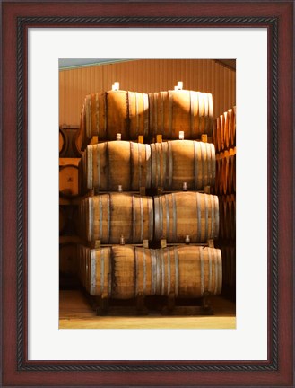 Framed Oak Barrels, Maison Giraud-Hemart Print