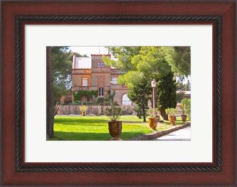 Framed Chateau Vannieres, La Cadiere d&#39;Azur Print