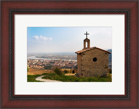 Framed Hermitage Church Chapel, Drome, France Print