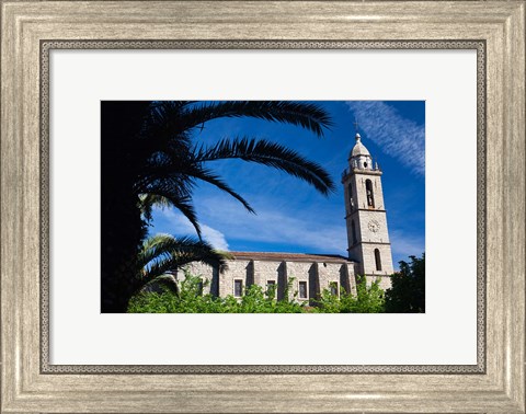 Framed France, Corsica, Sartene, Eglise Ste-Marie church Print