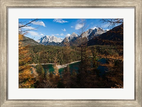 Framed Wettertein and Mieminger Mountains Print