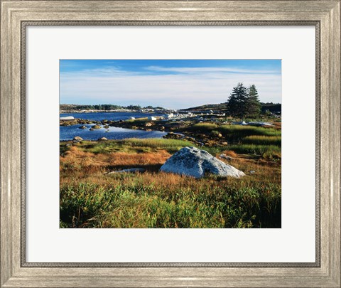 Framed Nova Scotia Coastline Print