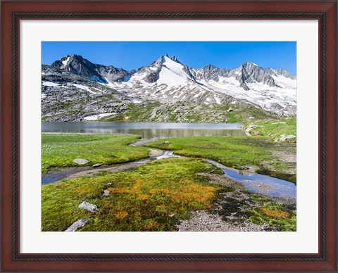 Framed Reichenspitz Mountains and Lake Gerlos Print