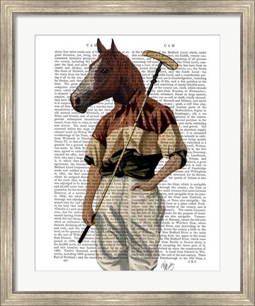 Framed Polo Horse Portrait Print