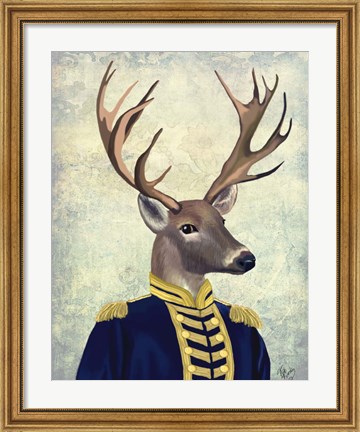 Framed Captain Deer Print