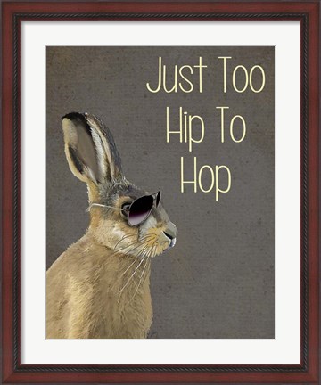 Framed Too Hip To Hop Grey Print