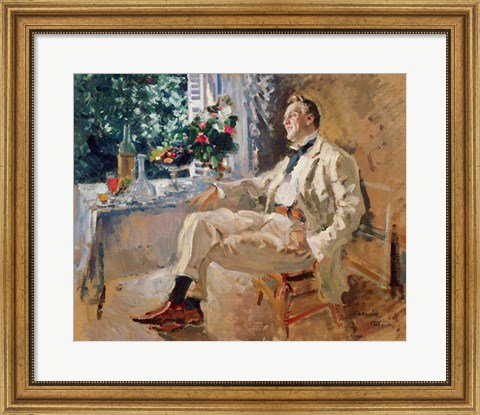 Framed Portrait of the Singer Fyodor Chaliapin Print