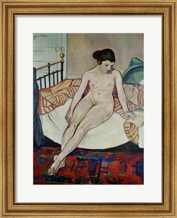 Framed Female Nude, 1922 Print