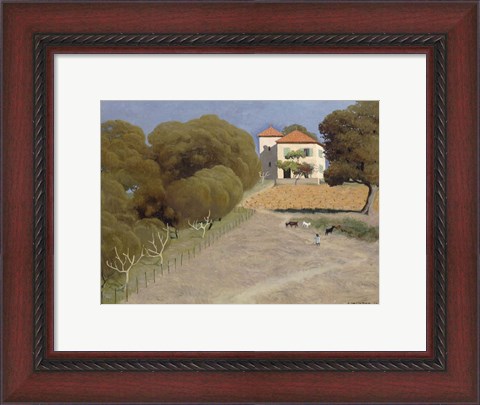 Framed House with Red Roof, 1924 Print