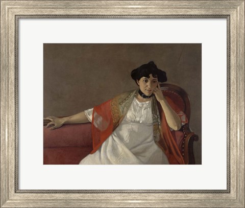 Framed Portrait of the Artist&#39;s Wife, 1905 Print