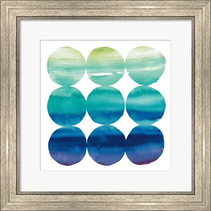 Framed Summer Dots III Print