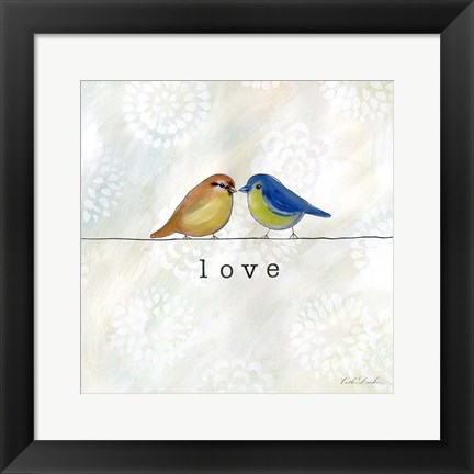 Framed Birds of a Feather Square II Print