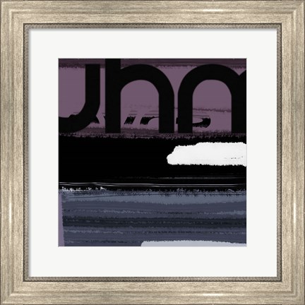 Framed Letter Purple Print