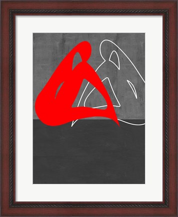 Framed Red Woman Print