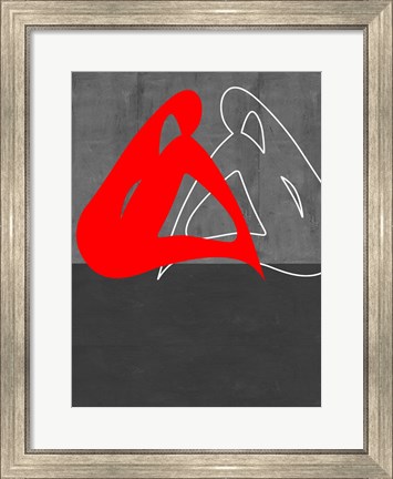 Framed Red Woman Print