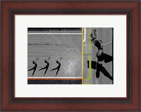 Framed Pose And Jump Print