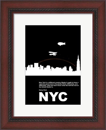 Framed New York Night Print