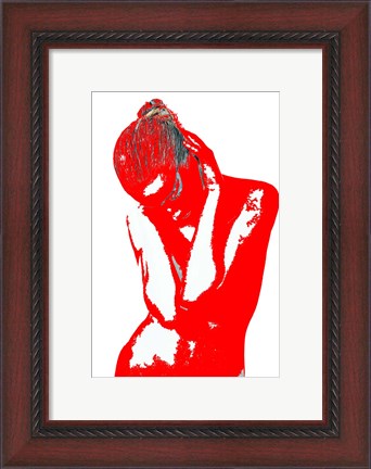 Framed Red Drama Print