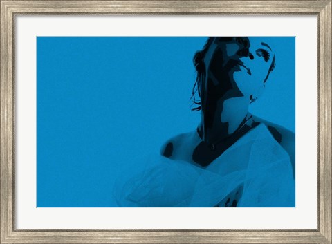 Framed Bride Blue Print