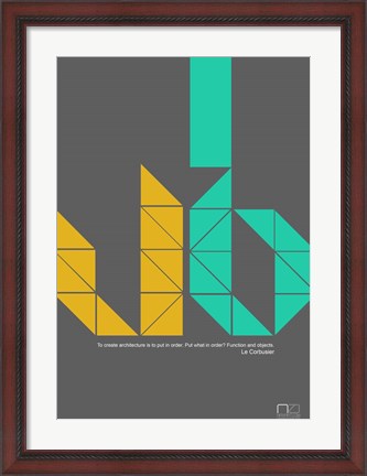 Framed Le Corbusier Quote Print