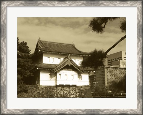 Framed Traditional Building In Tokyo Print