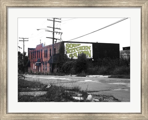 Framed Detroit Soup Kitchen Print