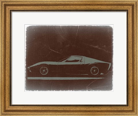 Framed Lamborghini Miura Print