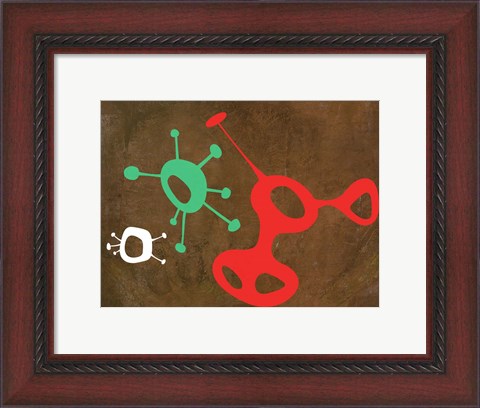 Framed Abstract Splash Theme 3 Print