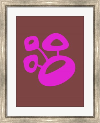 Framed Funny Shape Blum 2 Print