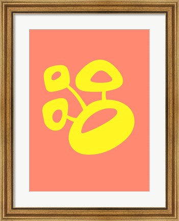 Framed Funny Shape Blum 3 Print