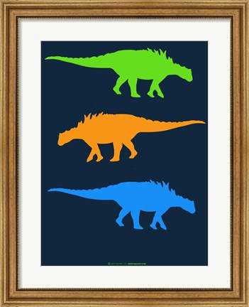 Framed Dinosaur Family 10 Print