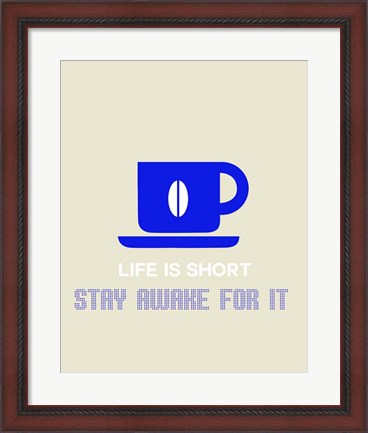 Framed Coffee Blue Print