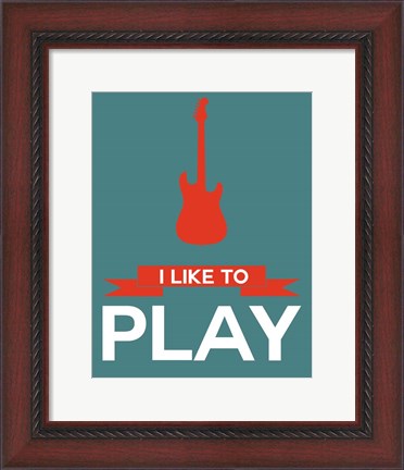 Framed I Like to Play 7 Print