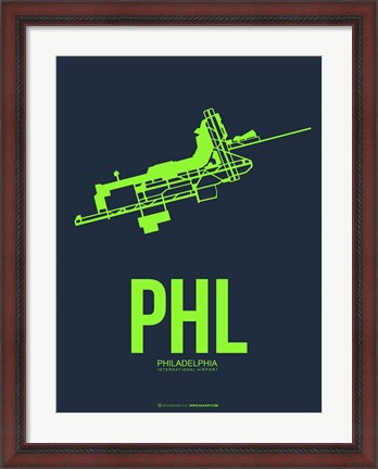 Framed PHL Philadelphia 3 Print