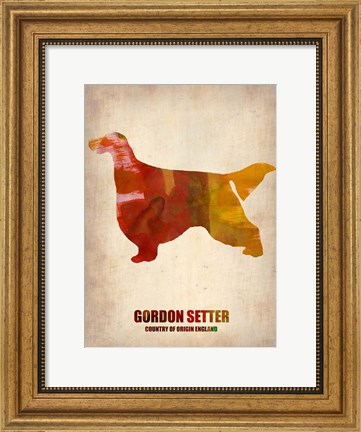 Framed Gordon Setter 1 Print