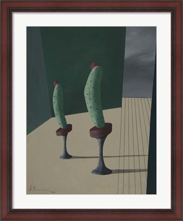 Framed Mr. and Ms. Cucumber Print