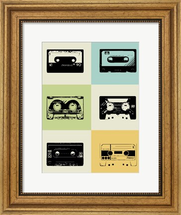 Framed Mix Tape Print