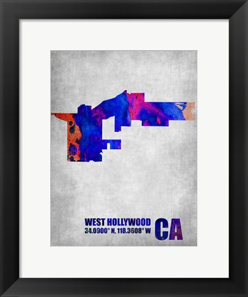 Framed West Hollywood California Print