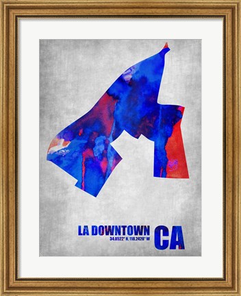 Framed Downtown Los Angeles California Print