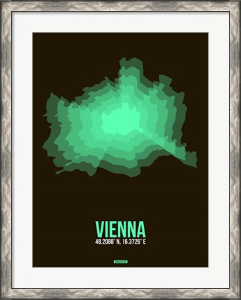 Framed Vienna Radiant Map 2 Print