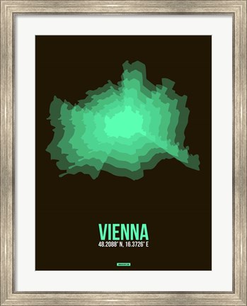 Framed Vienna Radiant Map 2 Print