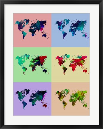 Framed World Map Print