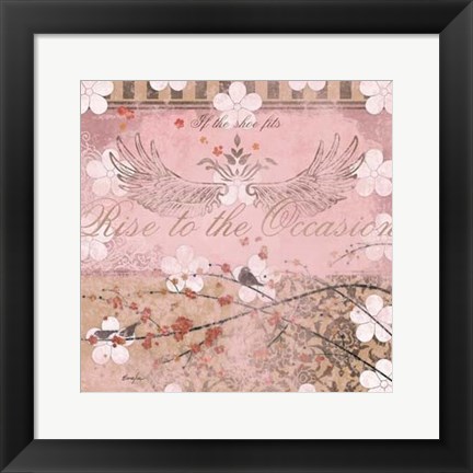 Framed Haute in Pink II Print