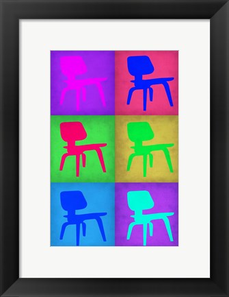 Framed Eames Chair Pop Art 5 Print