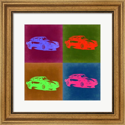 Framed Porsche Pop Art 3 Print