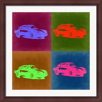 Framed Porsche Pop Art 3 Print