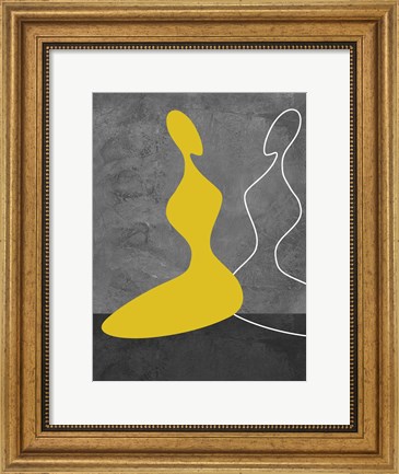 Framed Yellow Girl Print