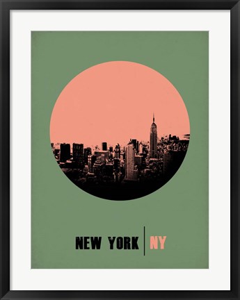 Framed New York Circle 1 Print